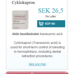 Cyklokapron (Tranexamic acid)