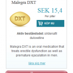 Malegra DXT (Sildenafil duloxetine)